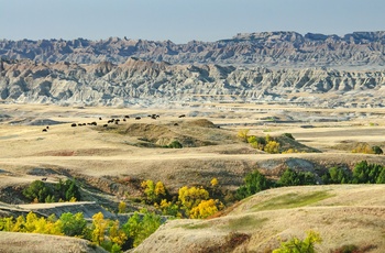 Badlands i South Dakota, USA